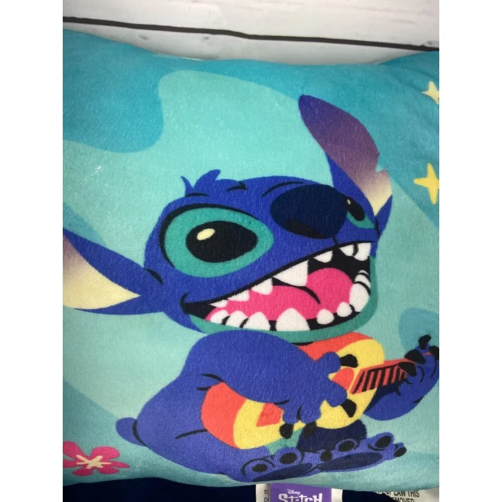 Disney Stitch Decorative Throw Pillow 12 x‎ 12 By Jay Franco & Sons
